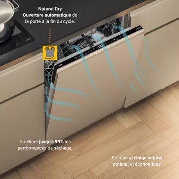 Lave vaisselle encastrable WHIRLPOOL W8IHT40T Maxispace SpaceClean
