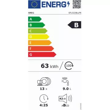 Lave-vaisselle FULL INT 60 SMEG STL322BLLFR