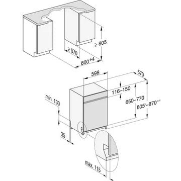 Lave vaisselle encastrable MIELE G 5310 SCi IN Reconditionné
